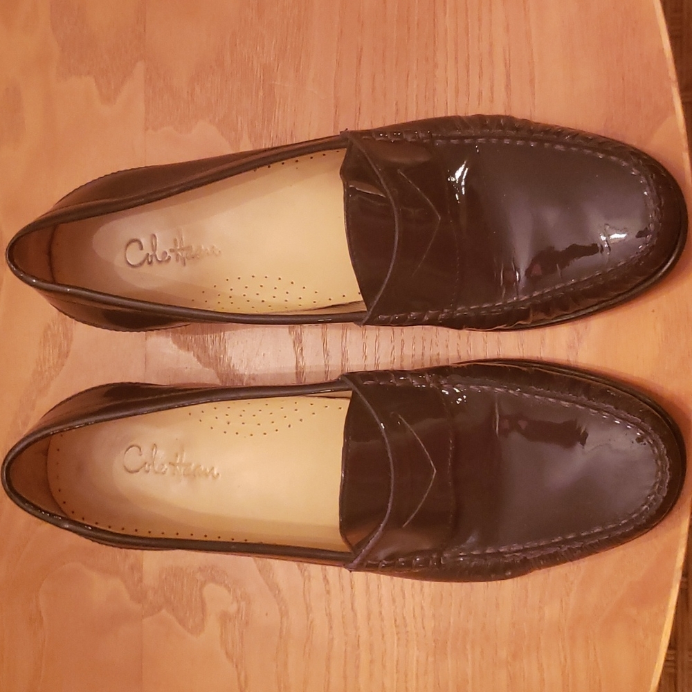 Cole Haan patent leather loafers